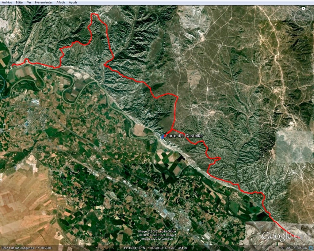 Posible ruta cicloturista por los montes de El Castellar y los Escarpes del Ebro