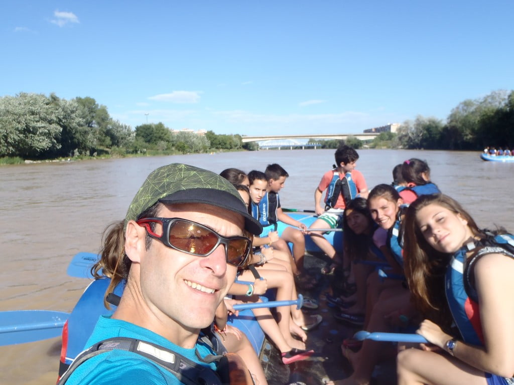 Selfie barquero del Ebro